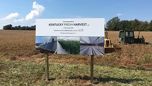Kentucky Fresh Harvest Outdoor sign