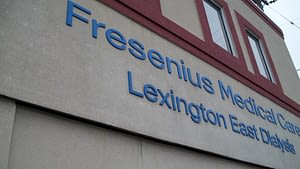 Fresenius dialysis Lexington company lettering