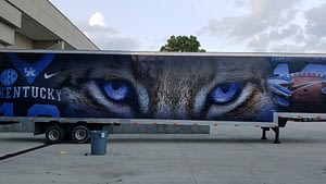 Wildcat trailer truck wrap