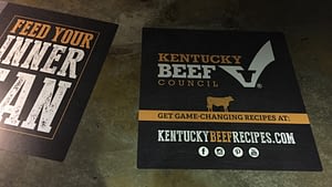 Kentucky Beef Council floor stickers