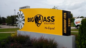 Big Ass Solutions Outdoor company sign