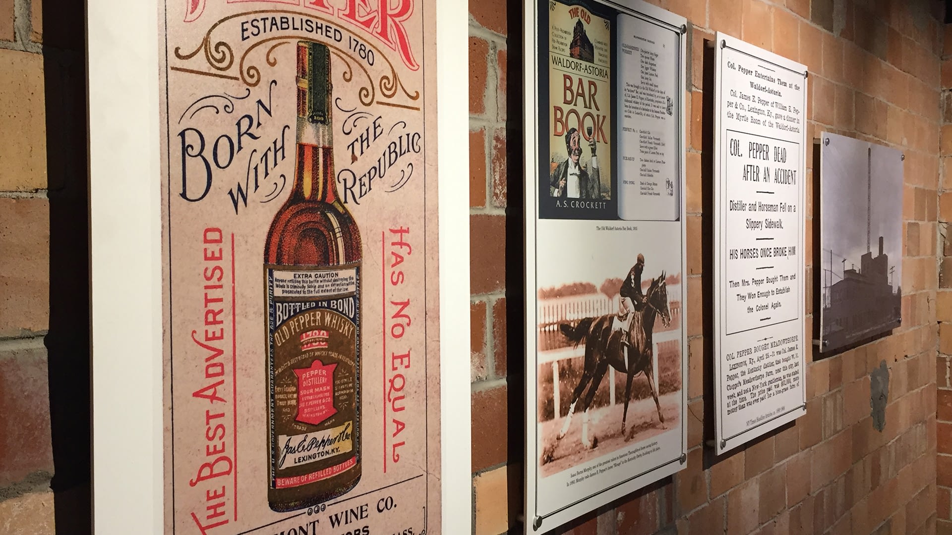 Old pepper whiskey posters
