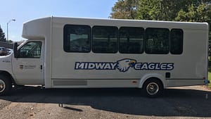 Midway eagles bus decal
