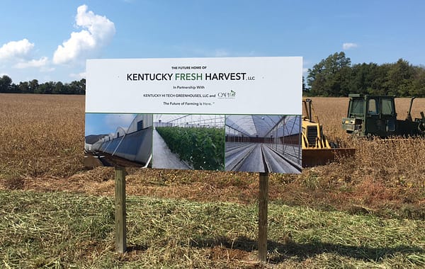 Kentucky Fresh Harvest Outdoor sign