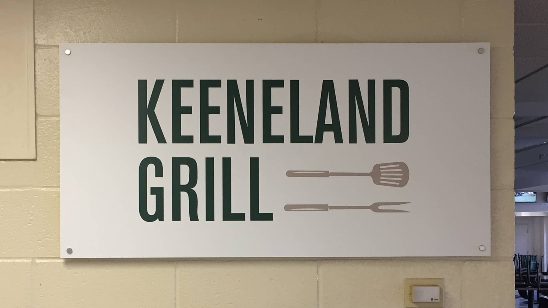 Keeneland Grills signage